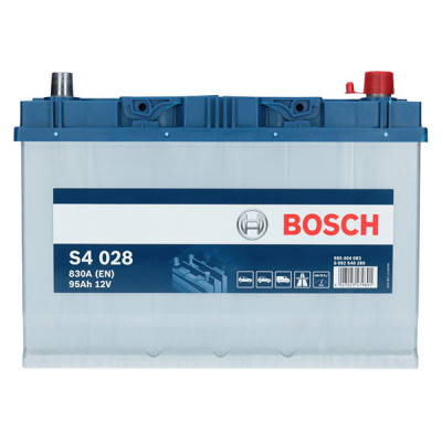 Автомобильный аккумулятор Bosch 95Ah 830A S4 028 R+ - 3 Автомобильный аккумулятор Bosch 95Ah 830A S4 028 R+ - 3