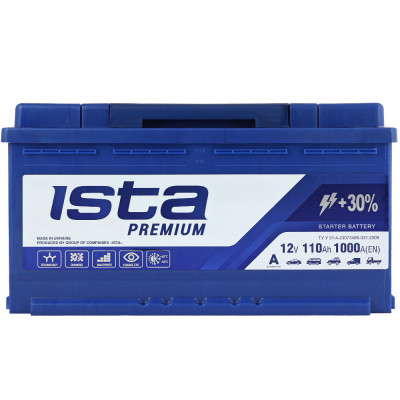 Автомобильный аккумулятор Ista 110Ah 1000A Premium R+ - 1