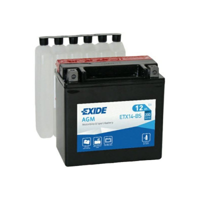 Мото акумулятор Exide 12Ah ETX14-BS - 1