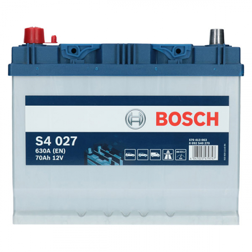 Автомобільний акумулятор Bosch 70Ah 630A S4 027 L+ - 2