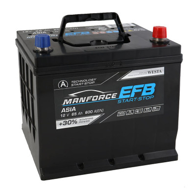 Автомобильный аккумулятор Manforce 65Ah 600A Asia EFB R+ - 2