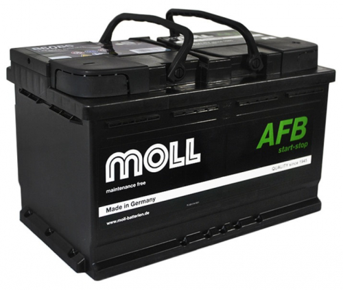 Автомобільний акумулятор Moll 86Ah 820A AFB R+ - 3