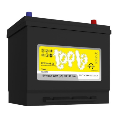Автомобильный аккумулятор Topla 65Ah 600A EFB Japan R+ - 2