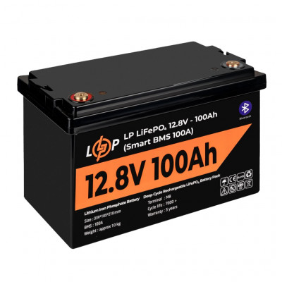 Літієвий акумулятор LogicPower 12V 100Ah LifePO4 (Smart BMS 100A) - 2