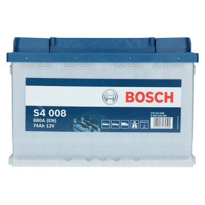 Автомобільний акумулятор Bosch 74Ah 680A S4 008 R+ - 2