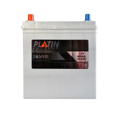 Автомобільний акумулятор Platin Silver Asia 40Ah 330A L+ - 1