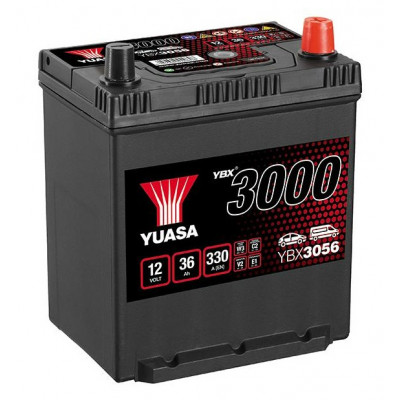 Автомобильный аккумулятор Yuasa 36Ah 330A YBX3056 R+ - 1