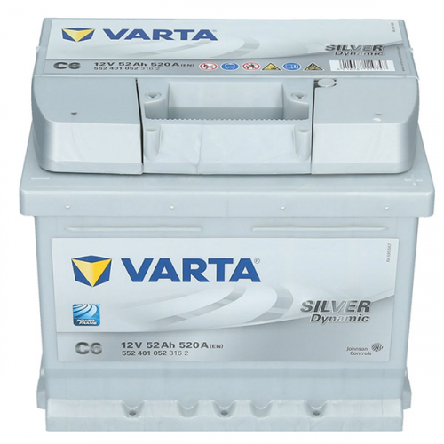 Автомобільний акумулятор Varta 52Ah 520A Silver Dynamic C6 R+ - 2