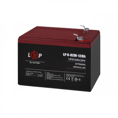 Тяговий акумулятор LogicPower 12V 12Ah LP 6-DZM-12 T2 - 4