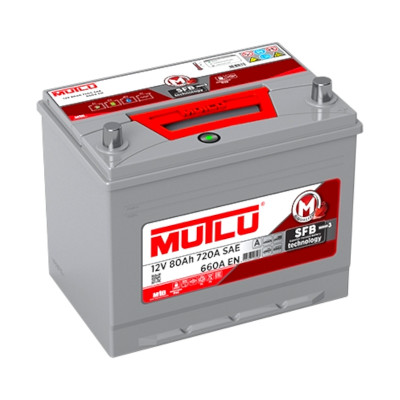 Автомобільний акумулятор Mutlu SFB 80Ah 660A Asia R+ - 2