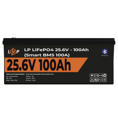 Литиевый аккумулятор LogicPower 24V 100Ah LifePO4 (Smart BMS 100A) - 1