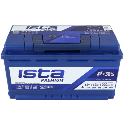 Автомобильный аккумулятор Ista 110Ah 1000A Premium R+ - 2