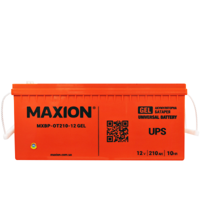 Гелевий акумулятор Maxion 12V 210Ah OT 210-12 GEL - 1