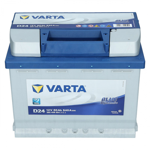 Автомобильный аккумулятор Varta 60Ah 540A Blue Dynamic D24 R+ - 2