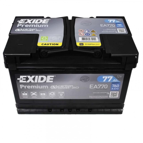 Автомобільний акумулятор Exide 77Ah 760A Premium EA770 R+ - 3