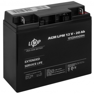 AGM аккумулятор LogicPower 12V 20Ah LPM 12-20