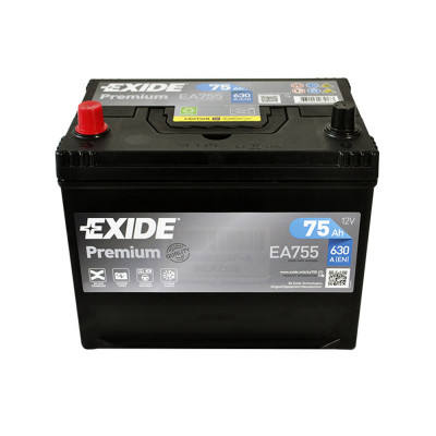 Автомобильный аккумулятор Exide 75Ah 630A Premium EA755 L+ - 3