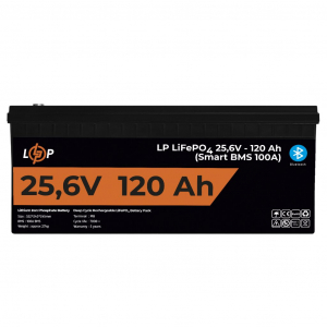 Літієвий акумулятор LogicPower 25,6V 120Ah LifePO4 (Smart BMS 100A)