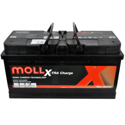Автомобільний акумулятор Moll 90Ah 800A X-tra Charge R+ - 2