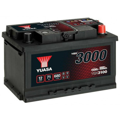 Автомобільний акумулятор Yuasa 71Ah 680A YBX3100 R+ - 1