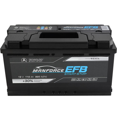 Автомобильный аккумулятор Manforce 110Ah 920A EFB R+ - 2