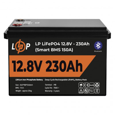 Літієвий акумулятор LogicPower 12V 230Ah LifePO4 (Smart BMS 150A) - 4