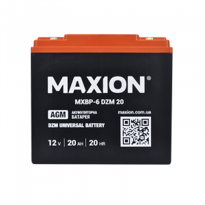 Тяговый аккумулятор Maxion 12V 20Ah 6-DZM-20