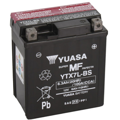 Мото аккумулятор Yuasa 6Ah YTX7L-BS - 1