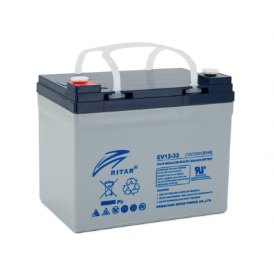 Тяговый аккумулятор Ritar 12V 33Ah EV12-33 - 1