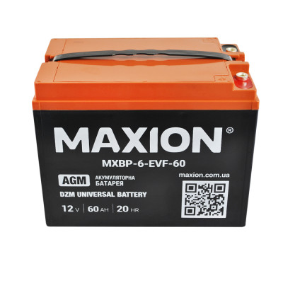 Тяговий акумулятор Maxion 12V 60Ah 6-EVF-60 - 3
