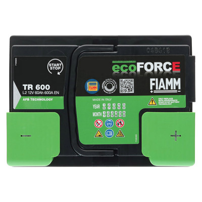 Автомобільний акумулятор Fiamm 60Ah 600A EcoForce AFB TR600 R+ - 4