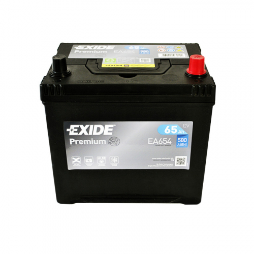 Автомобільний акумулятор Exide 65Ah 580A Premium EA654 R+ - 3