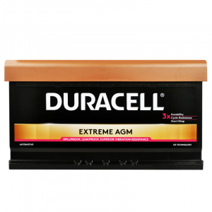 Автомобільний акумулятор Duracell 92Ah 850A AGM Extreme DE92AGM R+