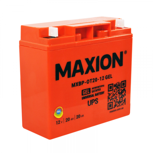 Гелевий акумулятор Maxion 12V 20Ah OT 20-12 GEL - 2