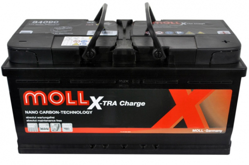 Автомобильный аккумулятор Moll 90Ah 800A X-tra Charge R+ - 2