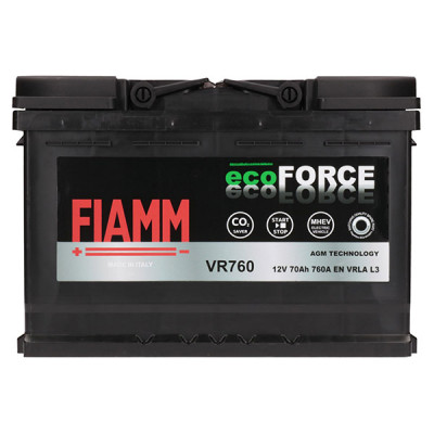 Автомобильный аккумулятор Fiamm 70Ah 760A EcoForce AGM VR760 R+ - 3