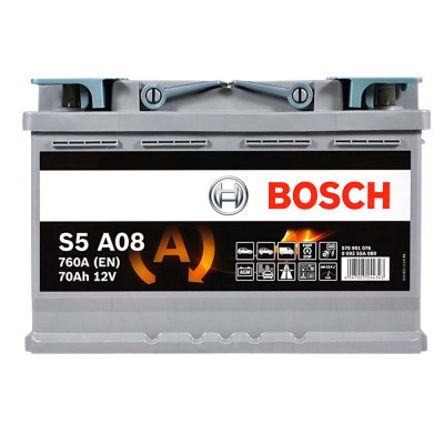 Автомобільний акумулятор Bosch 70Ah 760A S5 A08 AGM R+ - 2