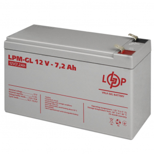 Гелевый аккумулятор LogicPower 12V 7,2Ah LPM-GL 12-7,2