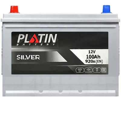 Автомобільний акумулятор Platin Silver Asia 100Ah 920A L+ - 1