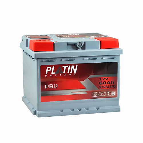 Автомобільний акумулятор Platin Pro 60Ah 570A L+ - 1