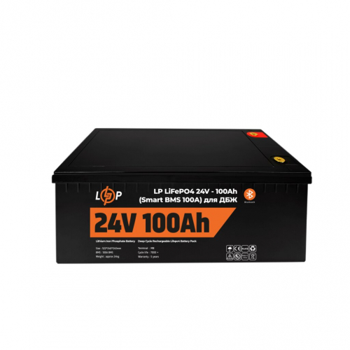 Літієвий акумулятор LogicPower 24V 100Ah LifePO4 (Smart BMS 100A) - 3