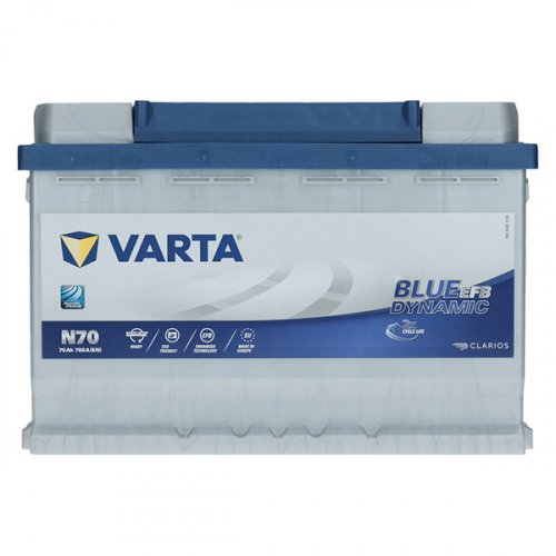 Автомобильный аккумулятор Varta 70Ah 760A Blue Dynamic EFB N70 R+ - 3