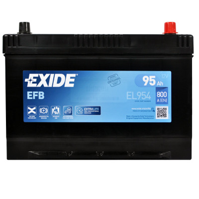 Автомобильный аккумулятор Exide 95Ah 800A Start-Stop EFB EL954 R+ - 4