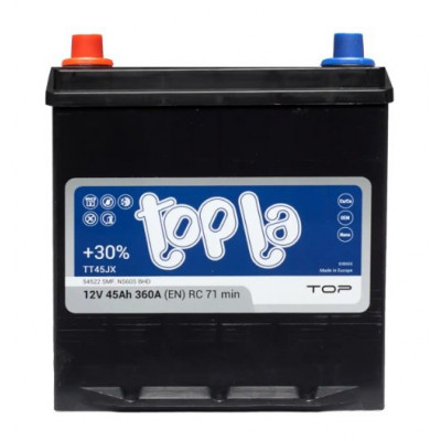 Автомобільний акумулятор Topla 45Ah 360A TOP Japan mini L+ - 2