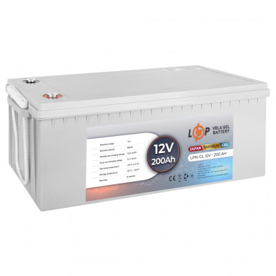 Гелевый аккумулятор LogicPower 12V 200Ah LPN-GL 12-200 - 1