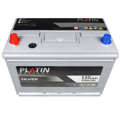 Автомобільний акумулятор Platin Silver Asia 100Ah 920A L+ - 2