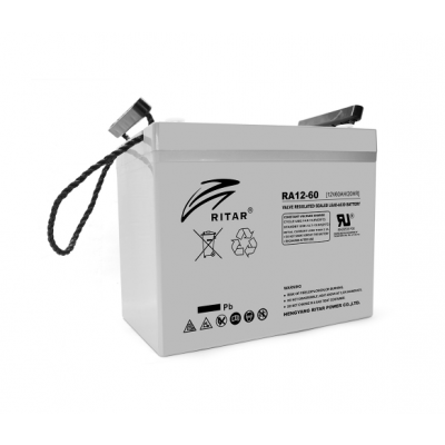 AGM акумулятор Ritar 12V 60Ah RA12-60 - 1