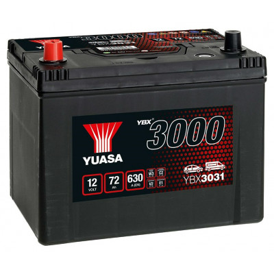 Автомобильный аккумулятор Yuasa 72Ah 600A YBX3031 L+ - 1