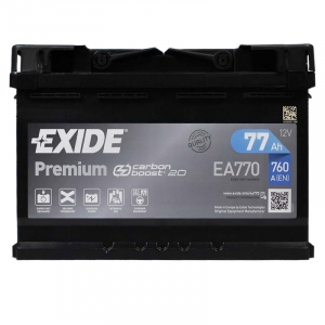 Автомобільний акумулятор Exide 77Ah 760A Premium EA770 R+