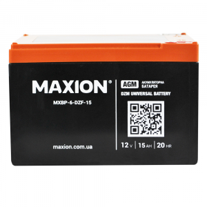 Тяговый аккумулятор Maxion 12V 15Ah 6-DZF-15